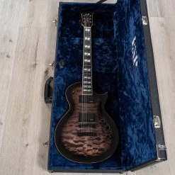 ESP USA Eclipse Guitar, Quilted Maple Top, EMG 81-X / 85-X Pickups, See Thru Black Sunburst -Musical Instrument Shop 20230921 dsc07889