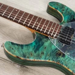 Ernie Ball Music Man BFR Steve Morse Y2D Guitar, Rosewood Fretboard, Jade Burl -Musical Instrument Shop 20230926 dsc08312