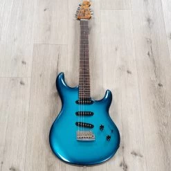 Ernie Ball Music Man Luke 4 SSS Guitar, Rosewood Fretboard, Roasted Alder Body, Diesel Blue -Musical Instrument Shop 20230926 dsc08339