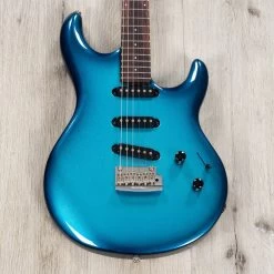 Ernie Ball Music Man Luke 4 SSS Guitar, Rosewood Fretboard, Roasted Alder Body, Diesel Blue