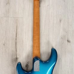Ernie Ball Music Man Luke 4 SSS Guitar, Rosewood Fretboard, Roasted Alder Body, Diesel Blue -Musical Instrument Shop 20230926 dsc08353