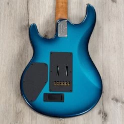 Ernie Ball Music Man Luke 4 SSS Guitar, Rosewood Fretboard, Roasted Alder Body, Diesel Blue -Musical Instrument Shop 20230926 dsc08355