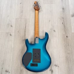 Ernie Ball Music Man Luke 4 SSS Guitar, Rosewood Fretboard, Roasted Alder Body, Diesel Blue -Musical Instrument Shop 20230926 dsc08360
