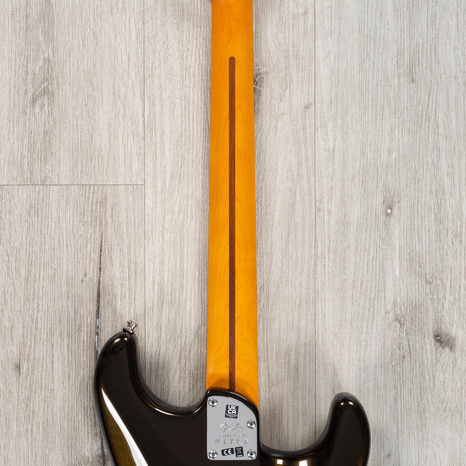 Fender American Ultra Stratocaster Left-Hand Guitar, Maple Fretboard, Texas Tea 6 Fender American Ultra Stratocaster Left-Hand Guitar, Maple Fretboard, Texas Tea - Image 4