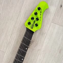 Ernie Ball Music Man Kaizen 6 Multi-Scale Guitar, Ebony Fretboard, Kryptonite -Musical Instrument Shop 20231004 dsc09256