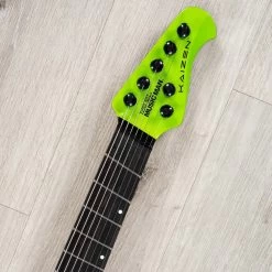 Ernie Ball Music Man Kaizen 7 7-String Multi-Scale Guitar, Ebony Fretboard, Kryptonite -Musical Instrument Shop 20231004 dsc09272