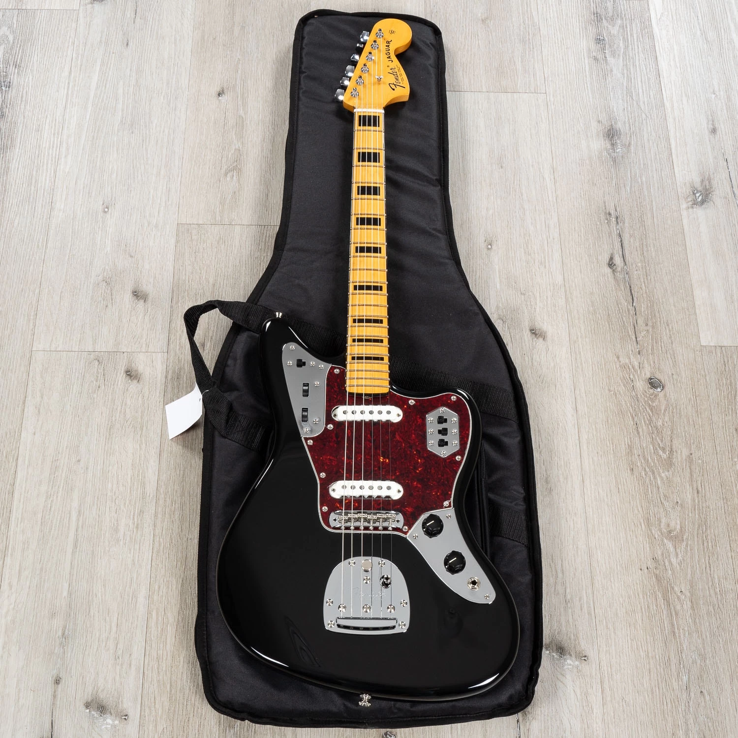 Fender Vintera II 70s Jaguar Guitar, Maple Fingerboard, Black 12 Fender Vintera II 70s Jaguar Guitar, Maple Fingerboard, Black - Image 10