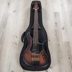 F-Bass VF5-PJ 5-String Bass, Rosewood Fretboard, Alder Body, Antique Brown Matte -Musical Instrument Shop 20231005 dsc09467
