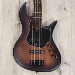 F-Bass VF5-PJ 5-String Bass, Rosewood Fretboard, Alder Body, Antique Brown Matte