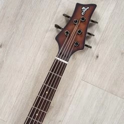 F-Bass VF5-PJ 5-String Bass, Rosewood Fretboard, Alder Body, Antique Brown Matte -Musical Instrument Shop 20231005 dsc09475