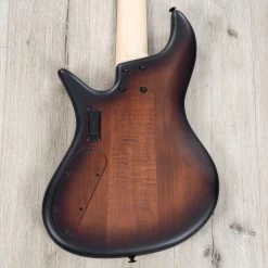 F-Bass VF5-PJ 5-String Bass, Rosewood Fretboard, Alder Body, Antique Brown Matte -Musical Instrument Shop 20231005 dsc09479