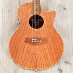 Cole Clark Angel 2 Series Auditorium AN2EC-RDBL Acoustic-Electric Guitar, Redwood Top
