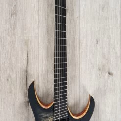 Mayones Duvell Elite VF BKP 6 Multi-Scale Guitar, Ebony Fretboard, Trans Jeans Black Burst Satine -Musical Instrument Shop 20231016 dsc00642