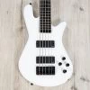 Spector NS Ethos 5 HP 5-String Bass, Ebony Fretboard, EMG 40DC, White Sparkle Gloss -Musical Instrument Shop 20231017 dsc00772