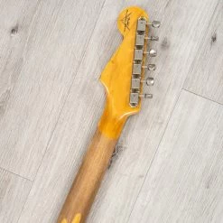 Fender Custom Shop Michael Landau 1963 Signature Stratocaster Guitar, Fiesta Red Over 3-Color Sunburst -Musical Instrument Shop 20231019 dsc01038