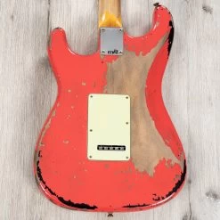 Fender Custom Shop Michael Landau 1963 Signature Stratocaster Guitar, Fiesta Red Over 3-Color Sunburst -Musical Instrument Shop 20231019 dsc01042