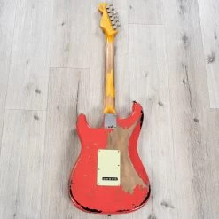 Fender Custom Shop Michael Landau 1963 Signature Stratocaster Guitar, Fiesta Red Over 3-Color Sunburst -Musical Instrument Shop 20231019 dsc01043