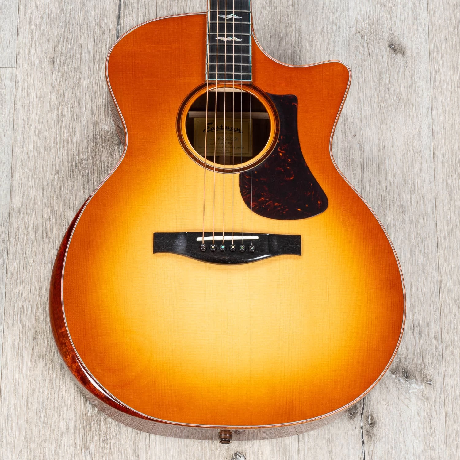 Eastman AC522CE Acoustic Electric Guitar, Ebony Fretboard, Sunburst 3 Eastman AC522CE Acoustic Electric Guitar, Ebony Fretboard, Sunburst