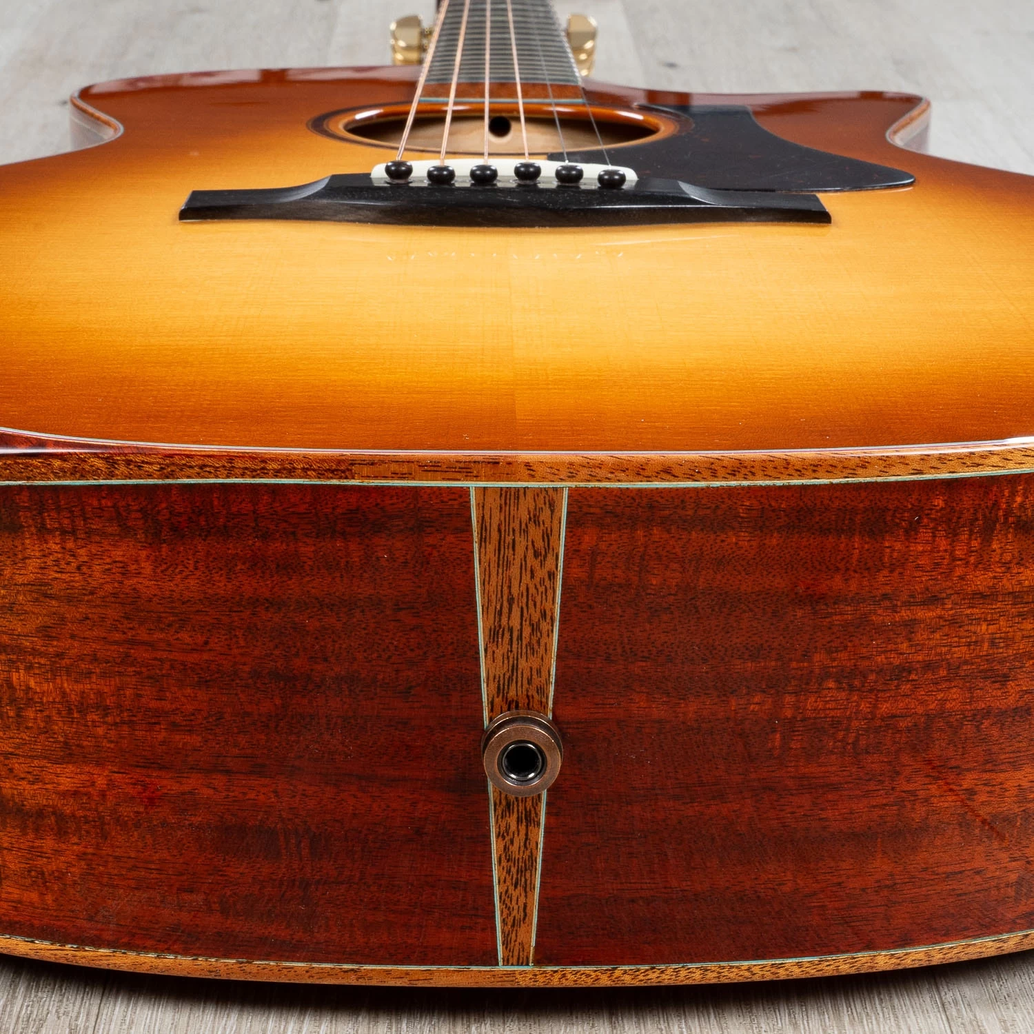 Eastman AC522CE Acoustic Electric Guitar, Ebony Fretboard, Sunburst 12 Eastman AC522CE Acoustic Electric Guitar, Ebony Fretboard, Sunburst - Image 10