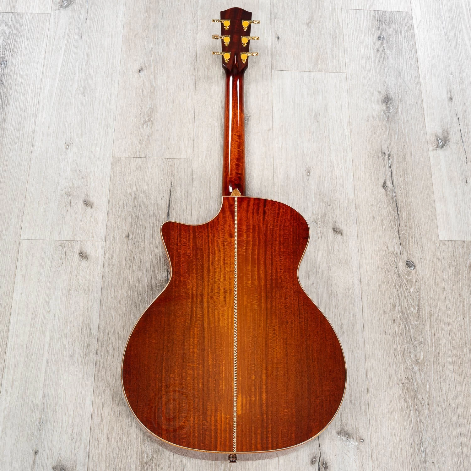 Eastman AC522CE Acoustic Electric Guitar, Ebony Fretboard, Sunburst 8 Eastman AC522CE Acoustic Electric Guitar, Ebony Fretboard, Sunburst - Image 6