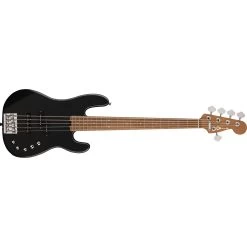 Charvel Pro-Mod San Dimas 5-String Bass PJ V, Caramelized Maple Fretboard, Metallic Black