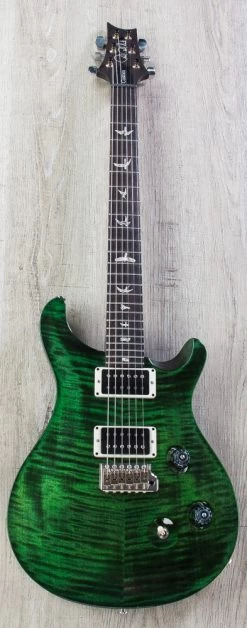 PRS Paul Reed Smith Custom 24 Guitar, Emerald Wrap Custom Color, Pattern Thin - 234949 12 PRS Paul Reed Smith Custom 24 Guitar, Emerald Wrap Custom Color, Pattern Thin - 234949 -Musical Instrument Shop 3 prs custom 24 guitar emerald wrap pattern thin 234949