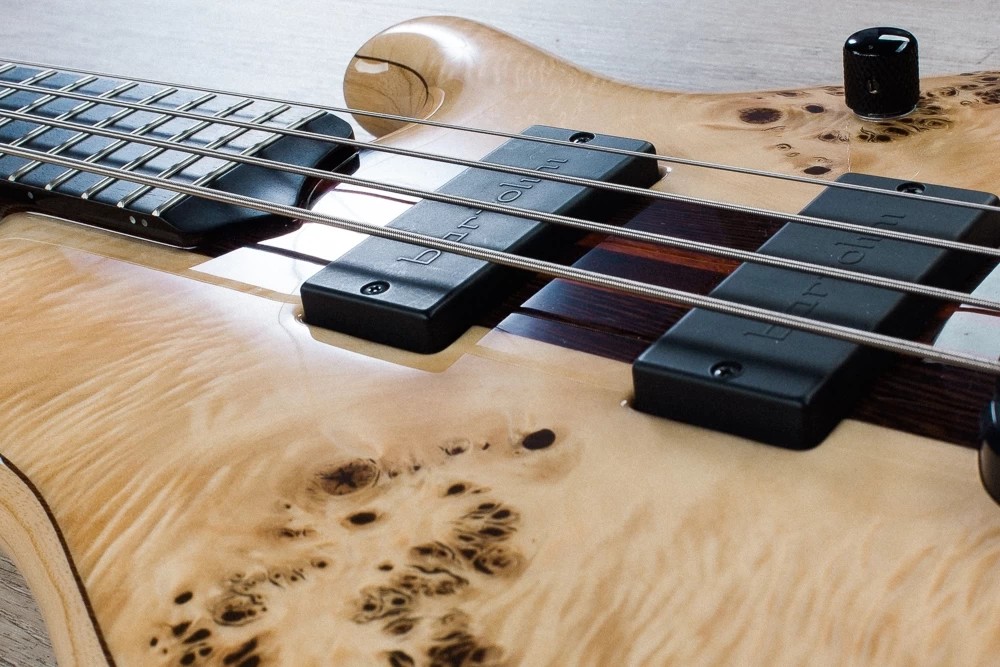 Mayones Custom Pi Bass, Wojtek Pilichowski Signature, Eye Poplar Top, Bartolini/Aguilar Electronics - Image 4