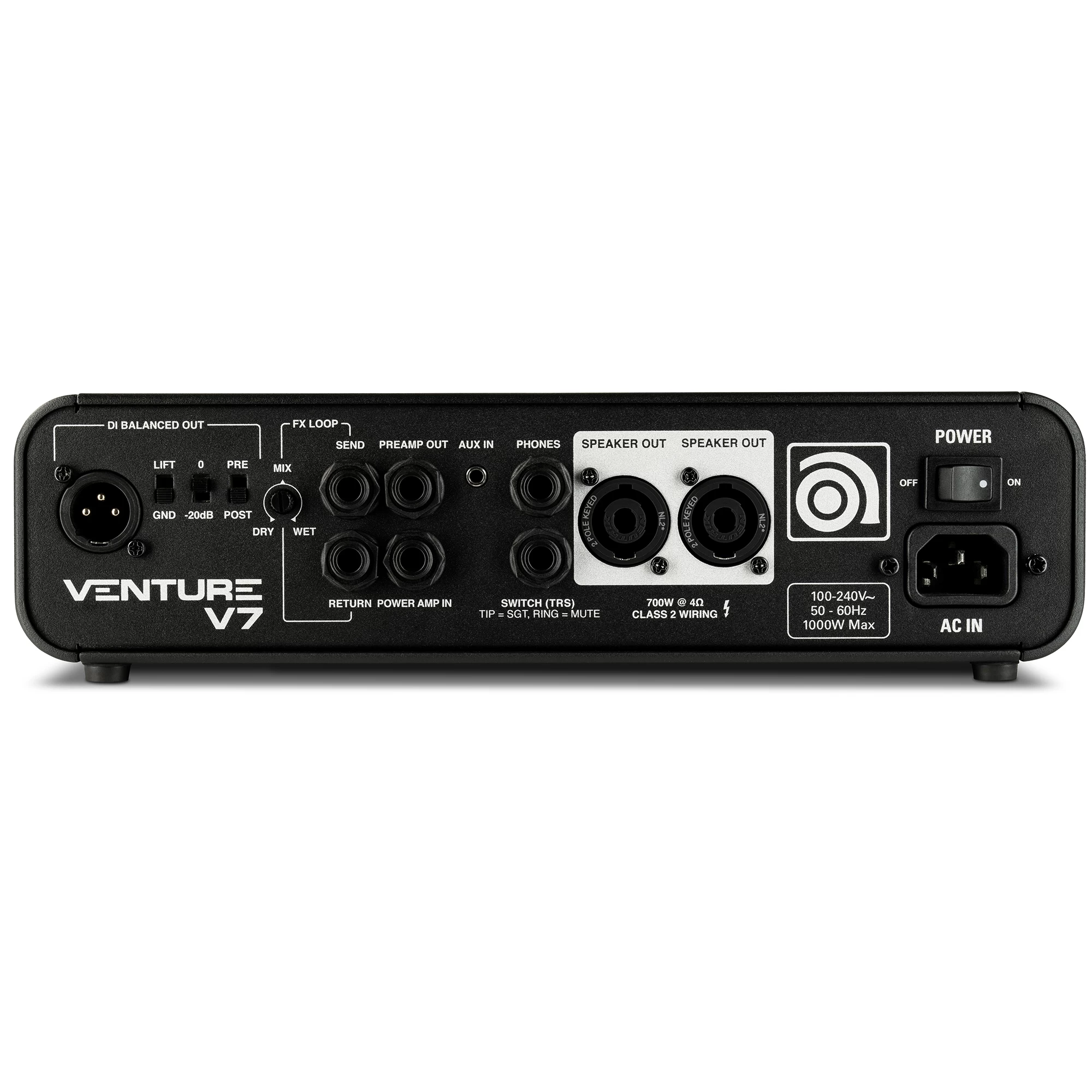Ampeg Venture V7 700-Watt Portable Lightweight Bass Amp Head 7 Ampeg Venture V7 700-Watt Portable Lightweight Bass Amp Head - Image 5