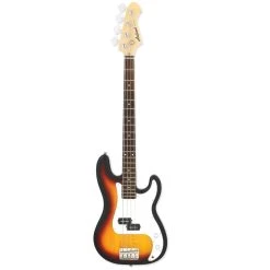 Aria STB Series STB-PB Bass, Maple Neck W/ Rosewood Fretboard, 3-Tone Sunburst