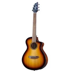Breedlove Discovery S Companion Edgeburst CE Acoustic Guitar, Mahogany W/ Red Cedar -Musical Instrument Shop blv dscp44cercam 3