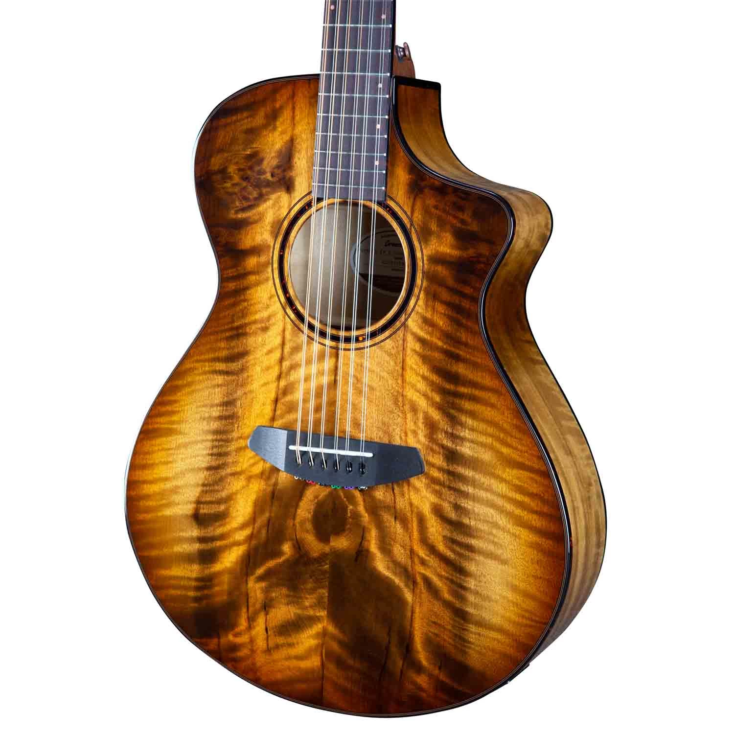 Breedlove Pursuit Exotic S Concert Amber 12-String CE Acoustic Guitar, Myrtlewood 6 Breedlove Pursuit Exotic S Concert Amber 12-String CE Acoustic Guitar, Myrtlewood - Image 4