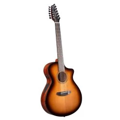 Breedlove Solo Pro Concert CE 12-String Acoustic Electric Guitar, Western Red Cedar Top, Edgeburst -Musical Instrument Shop blv slcn44xcercam 2