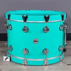 DW Collectors Series 3/3/3 4-Piece Drum Kit, 22/13/16 W/ 14" Snare, Seafoam Aqua -Musical Instrument Shop bu dw 333 kit sea aqua 2