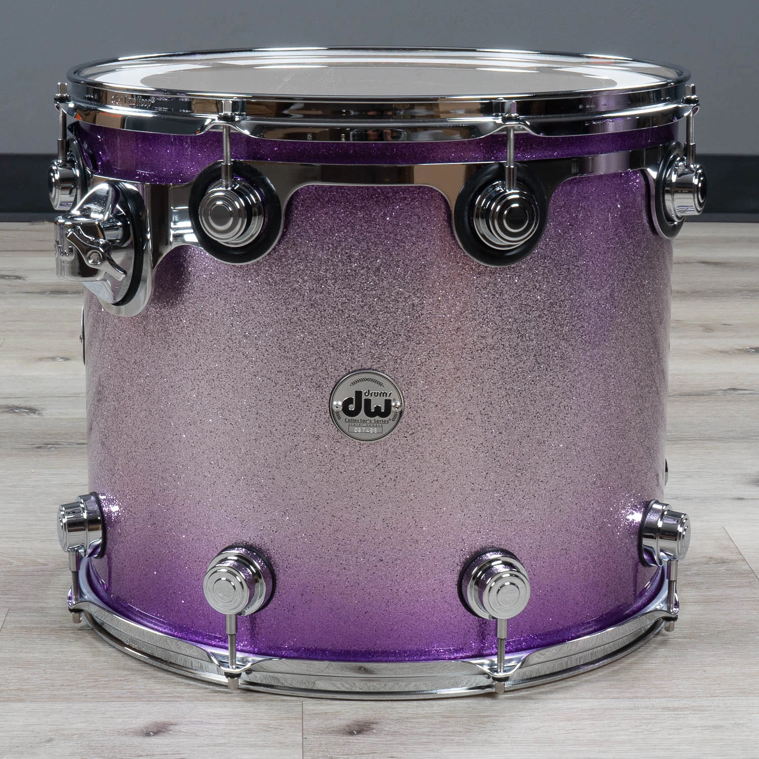 DW Drum Workshop Collectors Series 4-Piece Drum Kit Shell Pack, Lacquer Specialty Lavender Glitz 6 DW Drum Workshop Collectors Series 4-Piece Drum Kit Shell Pack, Lacquer Specialty Lavender Glitz - Image 4