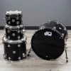 DW Drum Workshop Collectors Series 4-Piece Drum Kit, Piano Black Gloss Lacquer