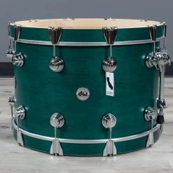 DW Drum Workshop Collector's Series 4-Piece Drum Kit W/ Snare, Satin Oil Teal 10 DW Drum Workshop Collector's Series 4-Piece Drum Kit W/ Snare, Satin Oil Teal -Musical Instrument Shop bu dw cs 4p satoilteal 2
