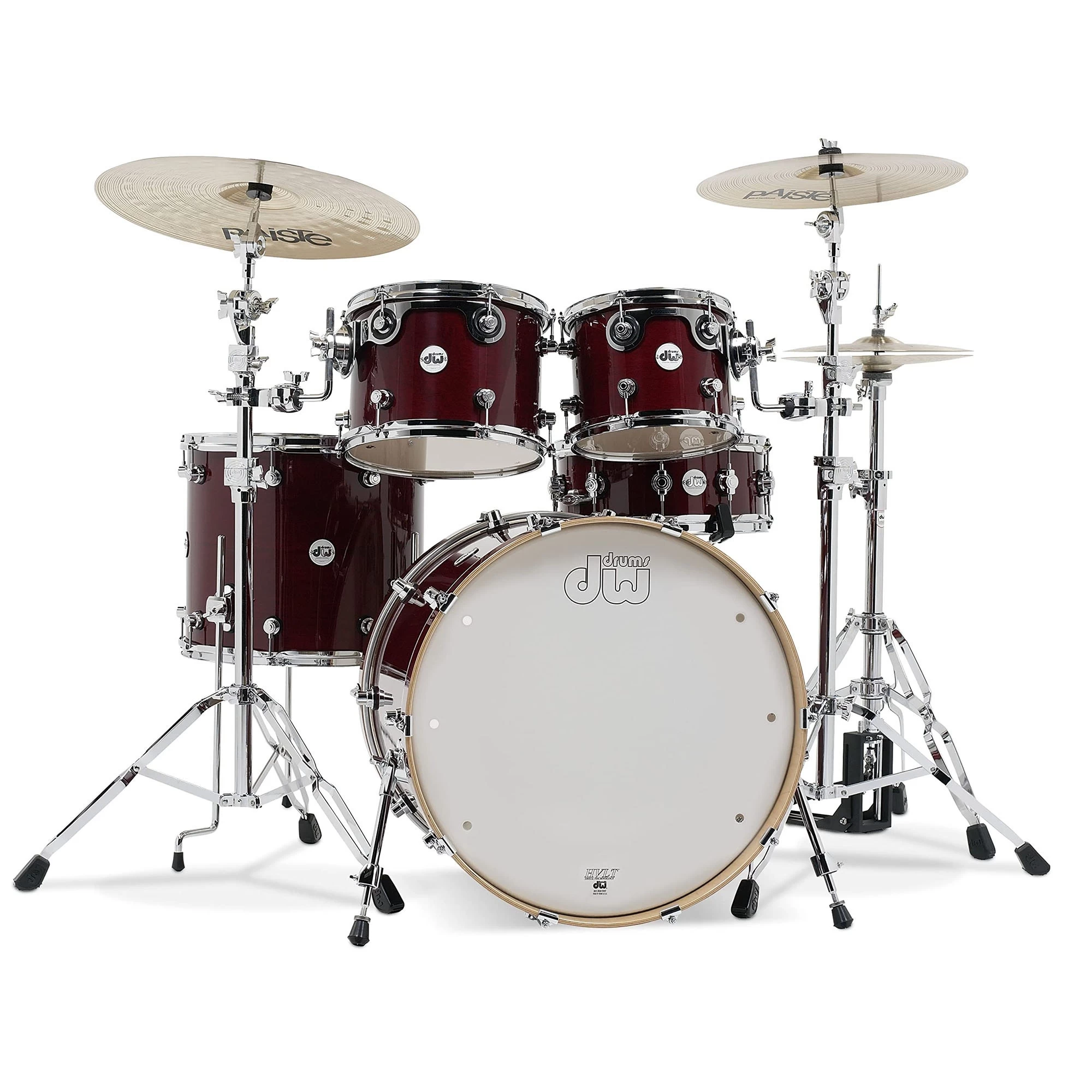 DW Drum Workshop DDLG2214CS Design Series 4-Piece Drum Kit Shell Pack, Cherry Stain 3 DW Drum Workshop DDLG2214CS Design Series 4-Piece Drum Kit Shell Pack, Cherry Stain