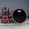 DW Collector's Series 4-Piece 22/10/12/14 Drum Kit Shell Pack, Tobacco Burst Satin Oil -Musical Instrument Shop bu dw drss 92121 1