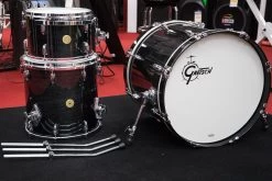 Gretsch USA Custom 3-Piece Drum Kit, Gloss Black Lacquer Finish (16x20" Kick, 8x12" Tom, 14x14" Floor Tom)