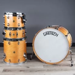 Gretsch Drums Broadkaster Drum Kit, 24/13/16 W/ 6.5x14 Snare, Satin Classic Maple