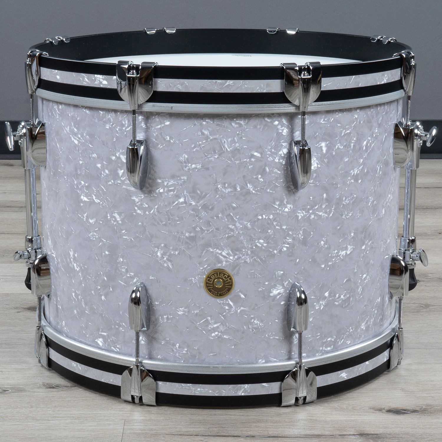 Gretsch Drums USA Broadkaster 4-Piece Drum Kit W/ Snare, White Marine Pearl 5 Gretsch Drums USA Broadkaster 4-Piece Drum Kit W/ Snare, White Marine Pearl - Image 3