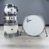 Gretsch Drums USA Custom 4-Piece Drum Kit W/ Snare, Silver Duco Gloss Lacquer -Musical Instrument Shop bu gretsch usa 4p slvrduco 1