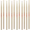6-Pack Of ProMark Anika Nilles Lacquered Hickory Drumstick Pair, Wood Tip