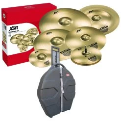Sabian XSR5006B 6-Piece XSR Series Cymbal Set With Rolling Hard Case