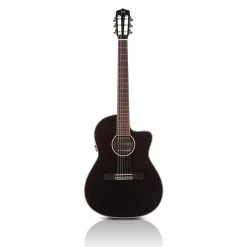 Cordoba Fusion 5 Classical Nylon String Acoustic Electric Guitar, Jet Black