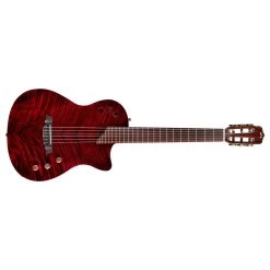 Cordoba Stage Acoustic-Electric Nylon-String Guitar, Pau Ferro Fretboard, Limited-Edition Garnet