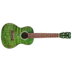 Cordoba 15CFM Flamed Mahogany Concert Ukulele Uke, Jade Green