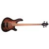 Cort B4FL MHPZ Semi-Hollow Fretless Bass, Open Pore Trans Black Burst -Musical Instrument Shop cort b4flmhpzopta