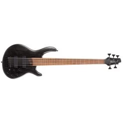 Cort B5 Element 5-String Bass, Roasted Maple Fretboard, Open Pore Trans Black