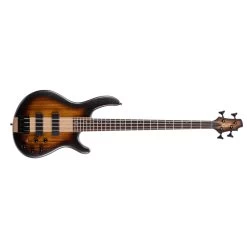 Cort C4 Plus ZBMH Bass, Bartolini Pickups, Jatoba Fretboard, Open Pore Tobacco Burst